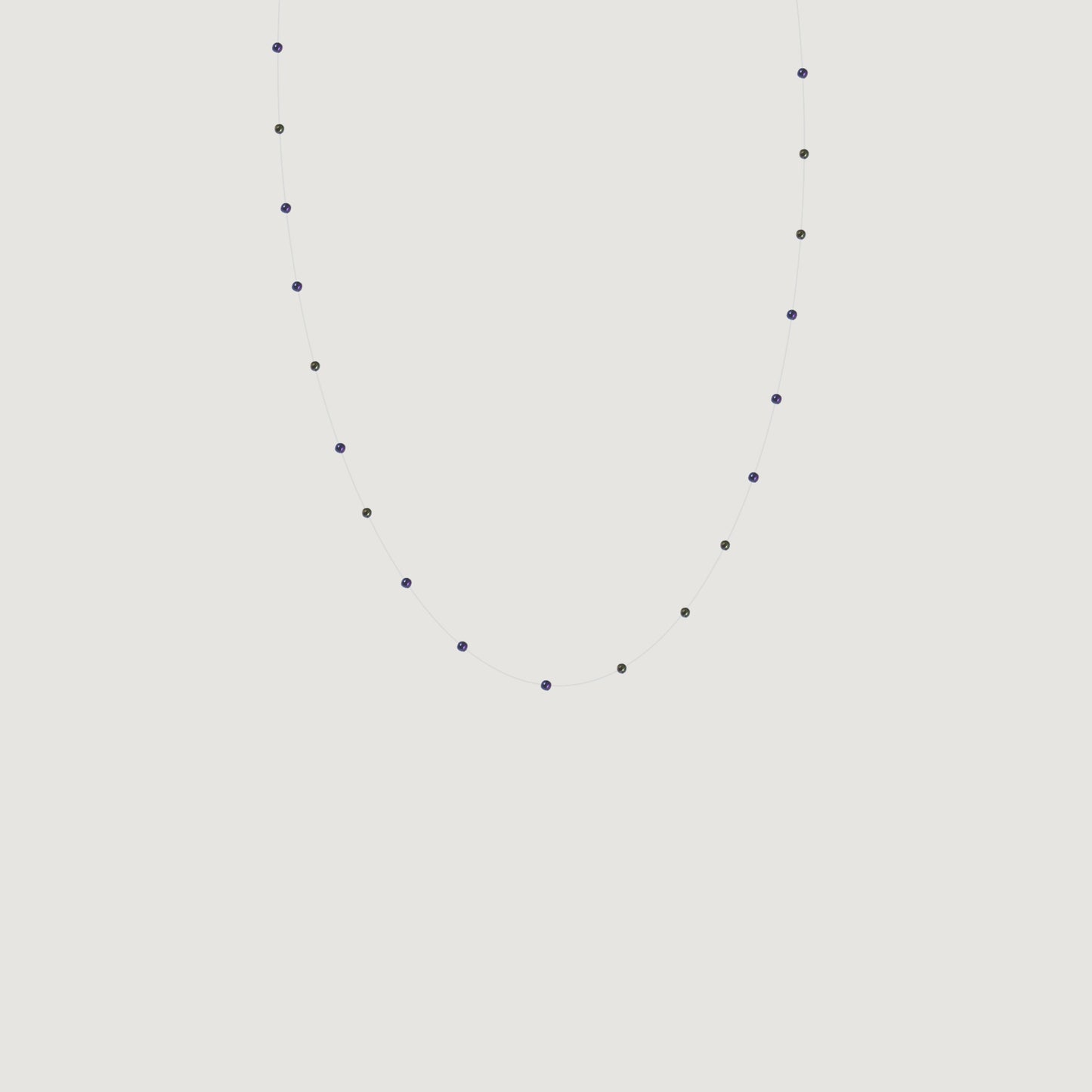 Choker chaquiras
