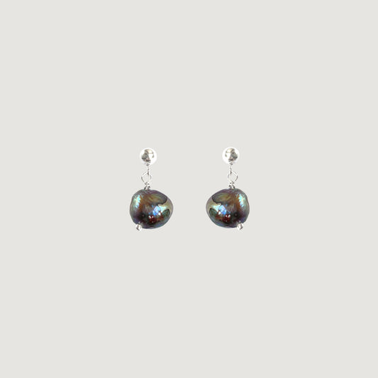 Aretes perla negra